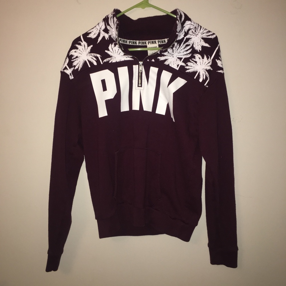 PINK quarter zip up
